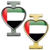 I Love UAE pin badges
